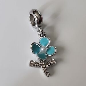 Premium FLOWER Charm Fits Pandora and other European Systems or Pendant